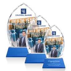 Grossman Full Color on Helton Blue Peaks Crystal Trophy - Crystal Trophies