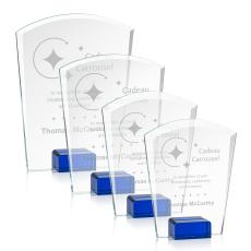 Byrne Blue Peaks Crystal Trophy - Crystal Trophies
