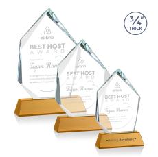 Boone Ice Peak on Helton Amber Peaks Crystal Trophy - Crystal Trophies