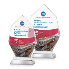 Padgett Full Color Fagan Polygon Crystal Trophy - Crystal Trophies