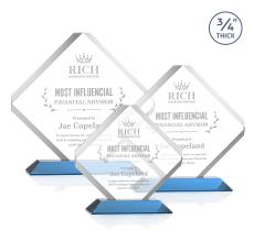 Jacobsen Sky Blue Crystal Trophy - Crystal Trophies