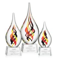 McCauley on Small Crystal Base - Clear - Glass Trophies