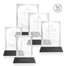 Cassidy on Helton Base Black Rectangle Crystal Trophy - Crystal Trophies