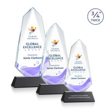 McMullen Full Color on Helton Black Crystal Trophy - Crystal Trophies