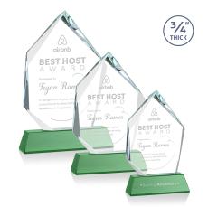 Boone Ice Peak on Helton Green Crystal Trophy - Crystal Trophies