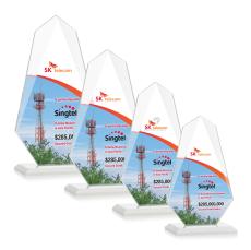 Byers Full Color Fagan Unique Crystal Trophy - Crystal Trophies