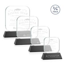 App on Helton Black Square / Cube Crystal Trophy - Crystal Trophies