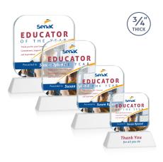 App Full Color on Helton Fagan Square / Cube Crystal Trophy - Crystal Trophies