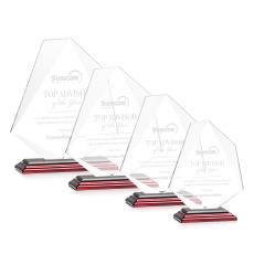 McGhee Rosewood Unique Crystal Trophy - Crystal Trophies