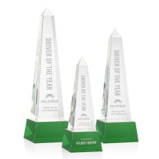 Slaughter Obelisk on Base - Green - Crystal Trophies