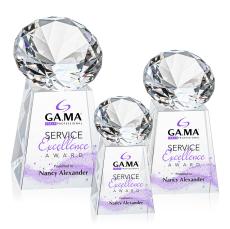 Medium Full Color Diamond Crystal Trophy - Diamond Trophies