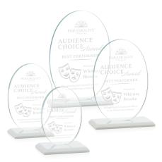 Woods (Vert) Fagan Circle Crystal Trophy - Crystal Trophies