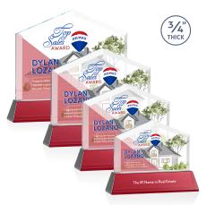 Realtor Full Color on Helton Red Peaks Crystal Trophy - Crystal Trophies