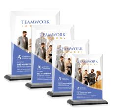 Prieto Full Color Black Rectangle Crystal Trophy - Crystal Trophies