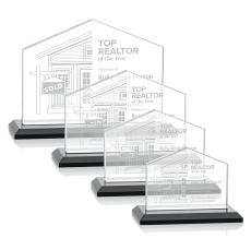 House Black Peaks Crystal Trophy - Crystal Trophies