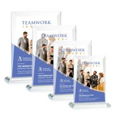 Prieto Full Color Clear Rectangle Crystal Trophy - Crystal Trophies