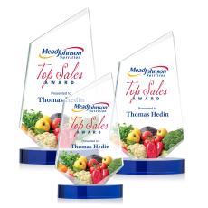 Hidalgo Full Color Blue Peaks Crystal Trophy - Crystal Trophies
