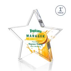 Murdock Star Full Color Crystal Trophy - Trophies