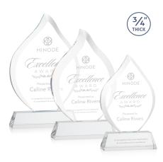 Cavazos on Helton Base Clear Flame Crystal Trophy - Crystal Trophies