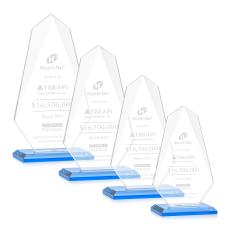 Byers Sky Blue Unique Crystal Trophy - Crystal Trophies