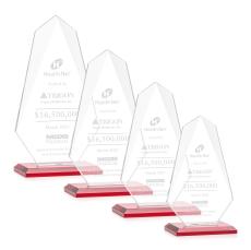Byers Red Unique Crystal Trophy - Crystal Trophies