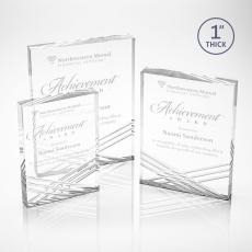 Floyd Clear Rectangle Acrylic Trophy - Acrylic Trophies
