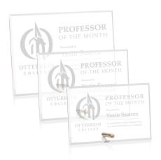 Jewell (H) Gold Rectangle Acrylic Trophy - Acrylic Trophies