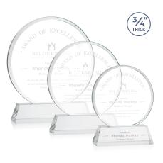 Juarez on Helton Clear Circle Crystal Trophy - Crystal Trophies