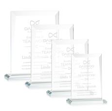 Prieto Clear Rectangle Crystal Trophy - Crystal Trophies