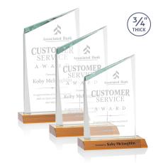 Brito Amber Peaks Crystal Trophy - Crystal Trophies