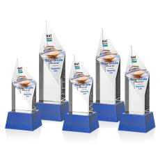 Fernandes Full Color on Base Blue Crystal Trophy - Crystal Trophies