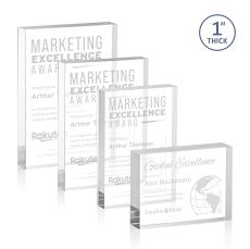 Sylvester Rectangle Acrylic Trophy - Acrylic Trophies