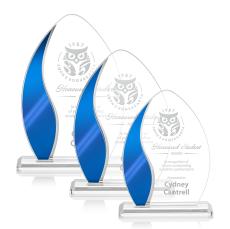 Guidry Blue Peaks Crystal Trophy - Crystal Trophies