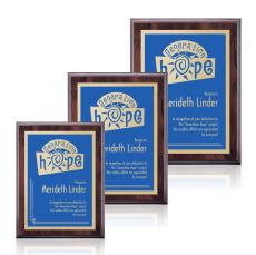 Houser Stark - Cherry/Blue - Wall Plaque Awards