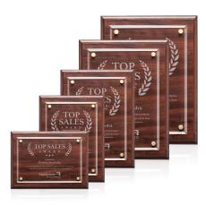 Hutton - Cherry Finish - Wall Plaque Awards