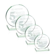 Drummond Jade Circle Glass Trophy - Glass Trophies