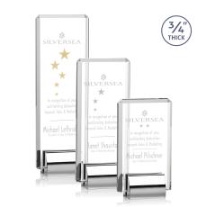 Howard Rectangle Crystal Trophy - Crystal Trophies