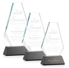 Mcleod on Helton Base Black Polygon Crystal Trophy - Crystal Trophies