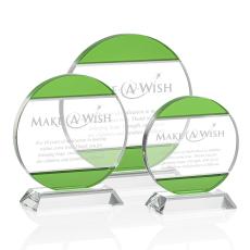 Montoya Circle Crystal Trophy - Crystal Trophies