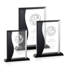 Mullen Rectangle Crystal Trophy - Crystal Trophies