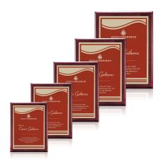 Puckett Meredith Plaque - Rosewood/Red - Wall Plaque Awards