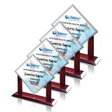 Mullins Full Color Crystal Trophy - Crystal Trophies