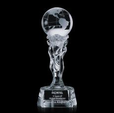 Bryant Globe Crystal Trophy - Crystal Trophies