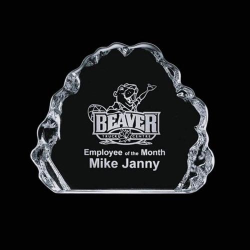 Awards and Plaques - Crystal Trophies - Hightower Iceberg Crystal Trophy