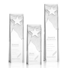 Hinson Star Rectangle Crystal Trophy - Trophies