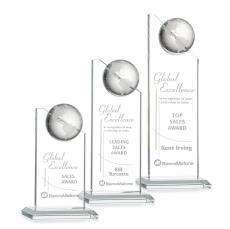 Myers Optical Globe Crystal Trophy - Crystal Globe Awards