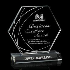 Arrington Polygon Crystal Trophy - Crystal Trophies