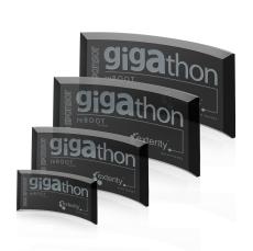 Crescent Grey Crescent Glass Trophy - Employee Awards