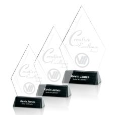 Holliday Diamond Black Crystal Trophy - Crystal Trophies