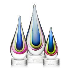 Arteaga Tear Drop Glass Trophy - Glass Trophies